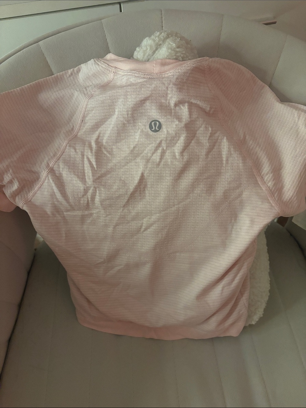 lululemon athletica women’s Light Pink Short-Sleeve Athletic Tee